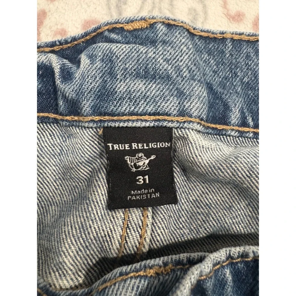 True Religion Rocco Relaxed Skinny Jeans Mens 31 Medium Wash Blue Denim 100 Cott